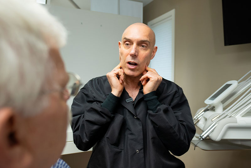 dr flack explaining jaw pain